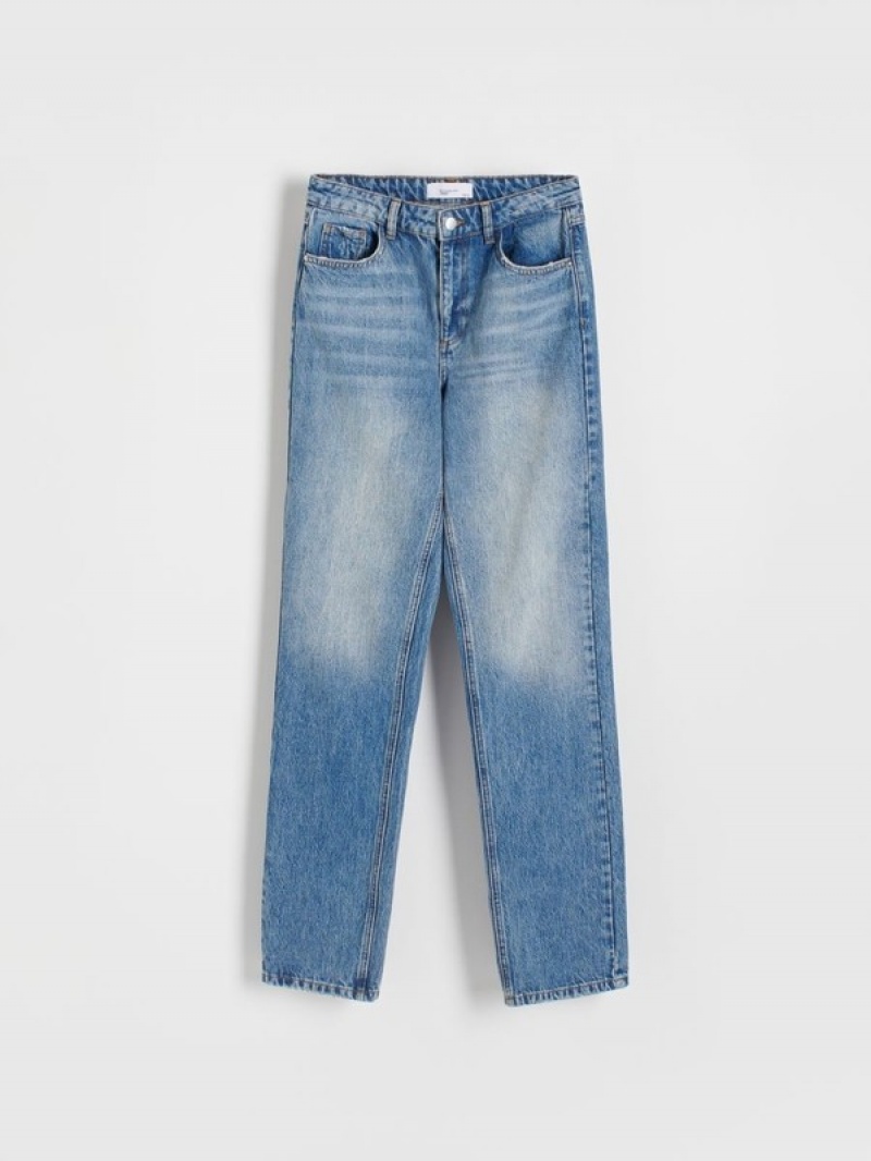 Reserved Rechtdoor Jeans Dames Blauw | VQERO-6705