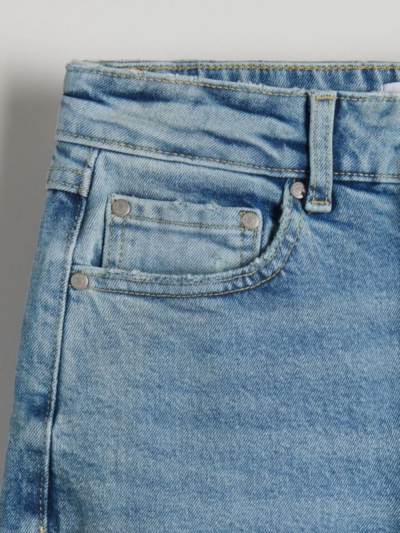 Reserved Rechtdoor Jeans Dames Blauw | YJOMU-4015