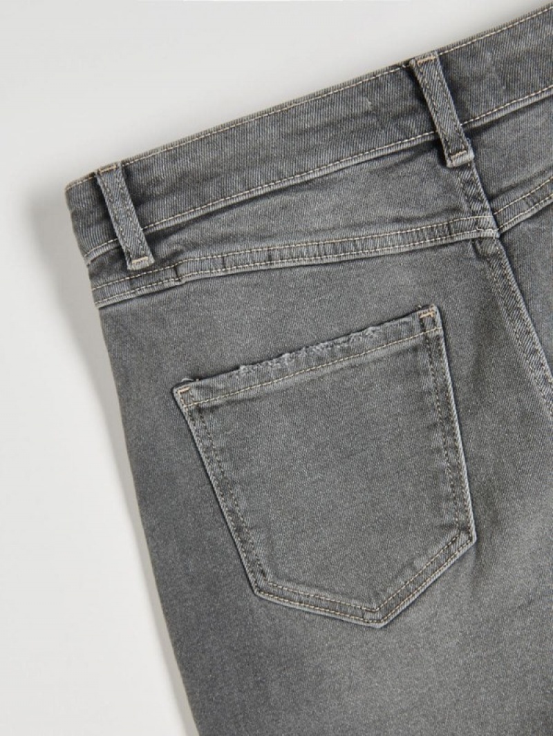 Reserved Rechtdoor Jeans Dames Grijs | POVEK-7230