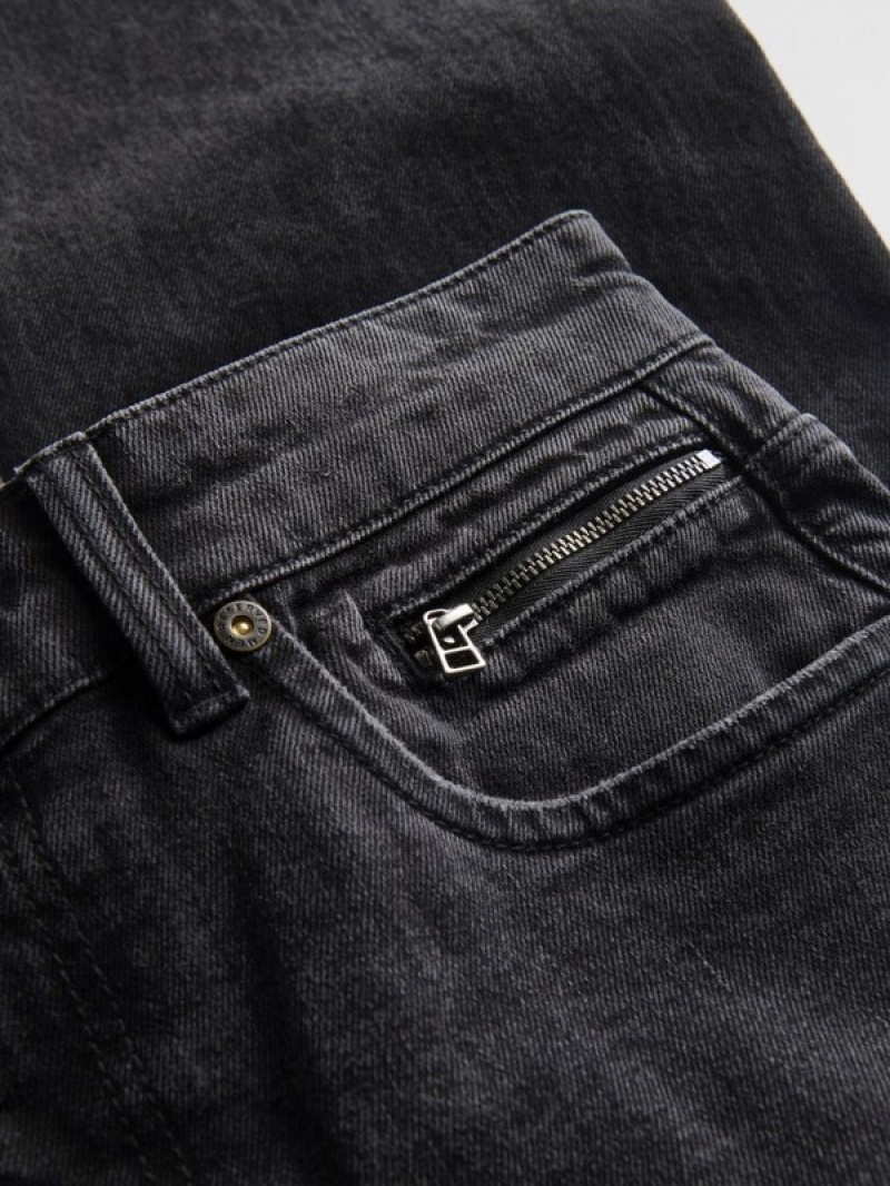 Reserved Regular Cargo Jeans Heren Zwart | PRYNM-0867