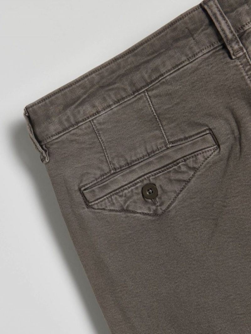 Reserved Regular Fit Chino Broek Heren Donkergrijs | RZVFS-4925