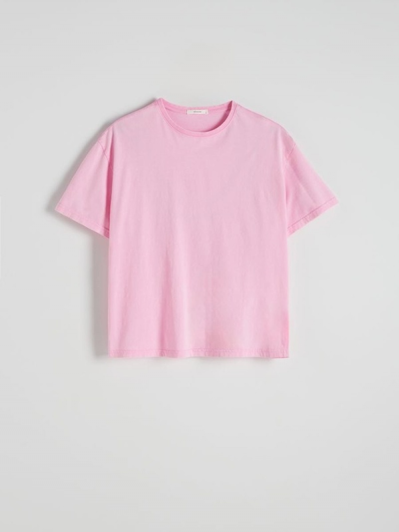 Reserved Regular Fit T-shirts Dames Roze | YVRHO-9132