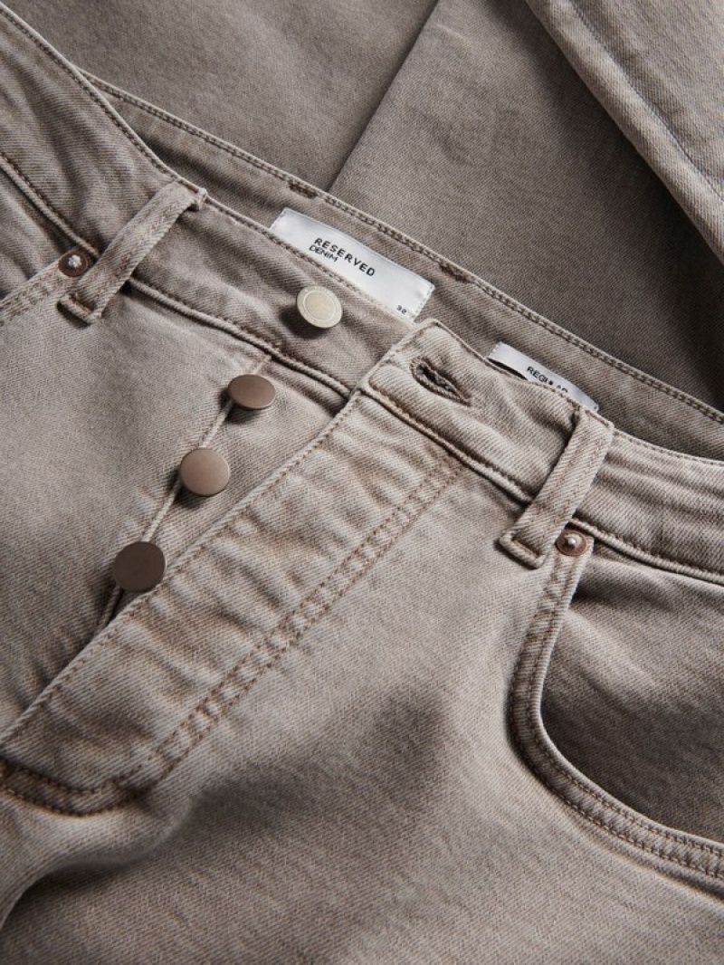 Reserved Regular Jeans Heren Beige | ADBGL-4679