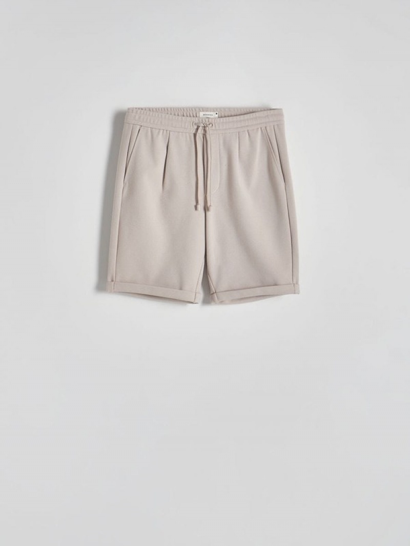 Reserved Regular Korte Broek Heren Beige | TVDZM-0134