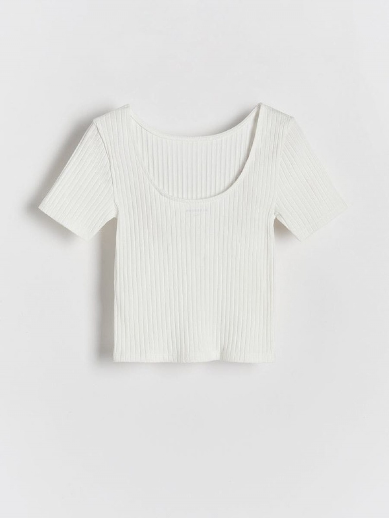 Reserved Rib Knit T-shirts Meisjes Room | RWVQC-7491