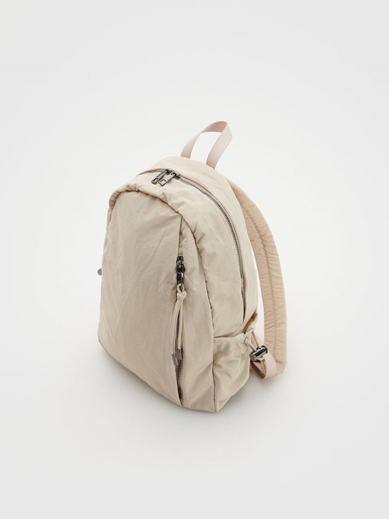 Reserved Rucksack Tassen Dames Beige | LMBOU-0748