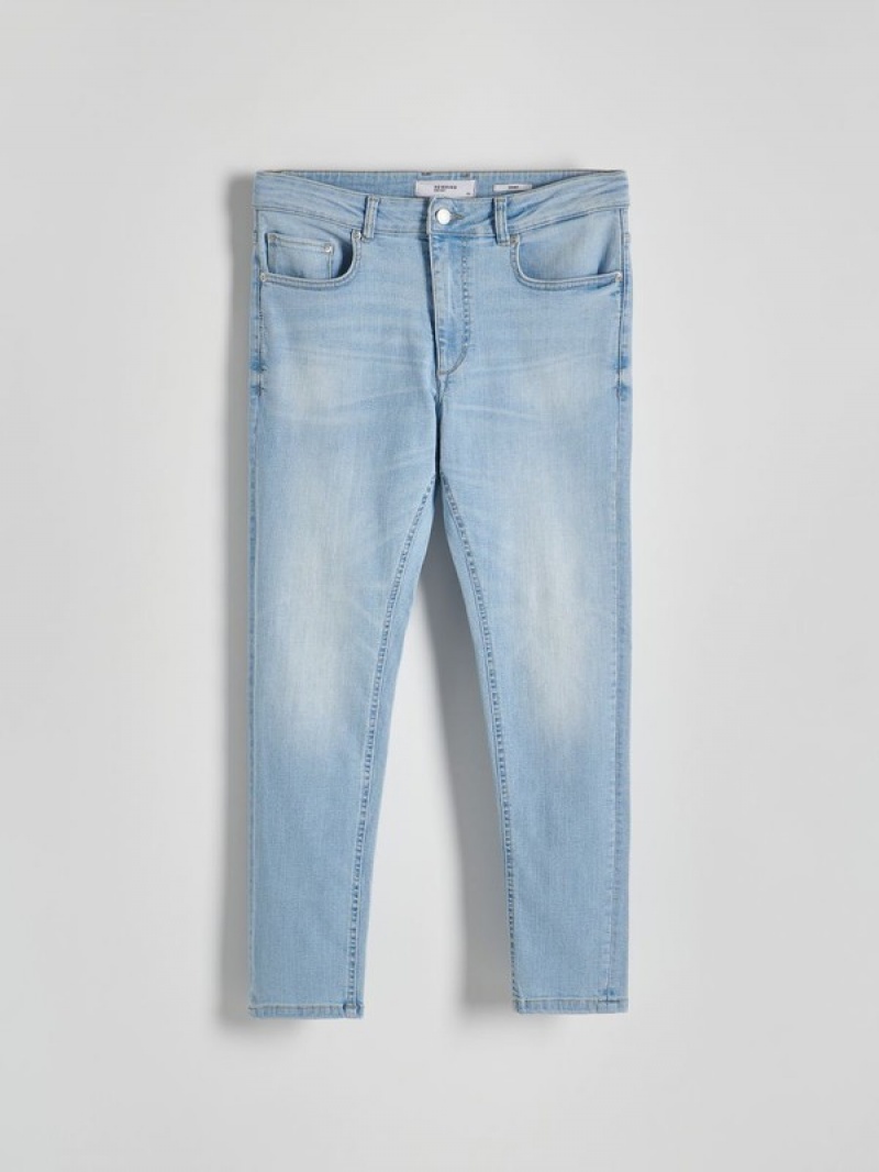 Reserved Skinnywash Effect Jeans Heren Blauw | QMPLZ-7512