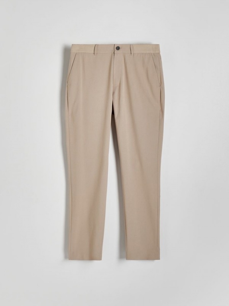 Reserved Slim Broek Heren Beige | ZGUTC-8629