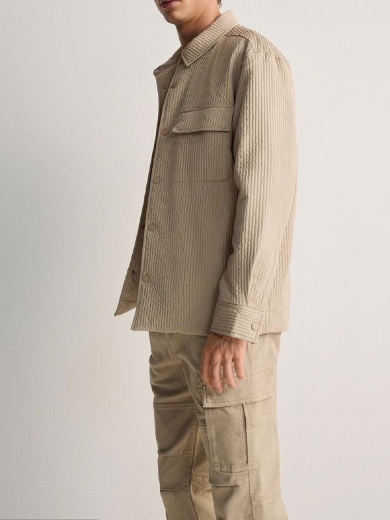 Reserved Slim Cargo Broek Heren Beige | SEDUQ-2035