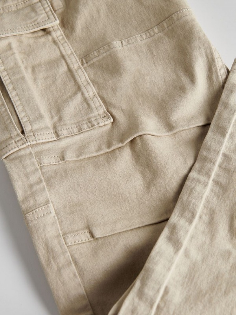 Reserved Slim Cargo Broek Heren Beige | SEDUQ-2035