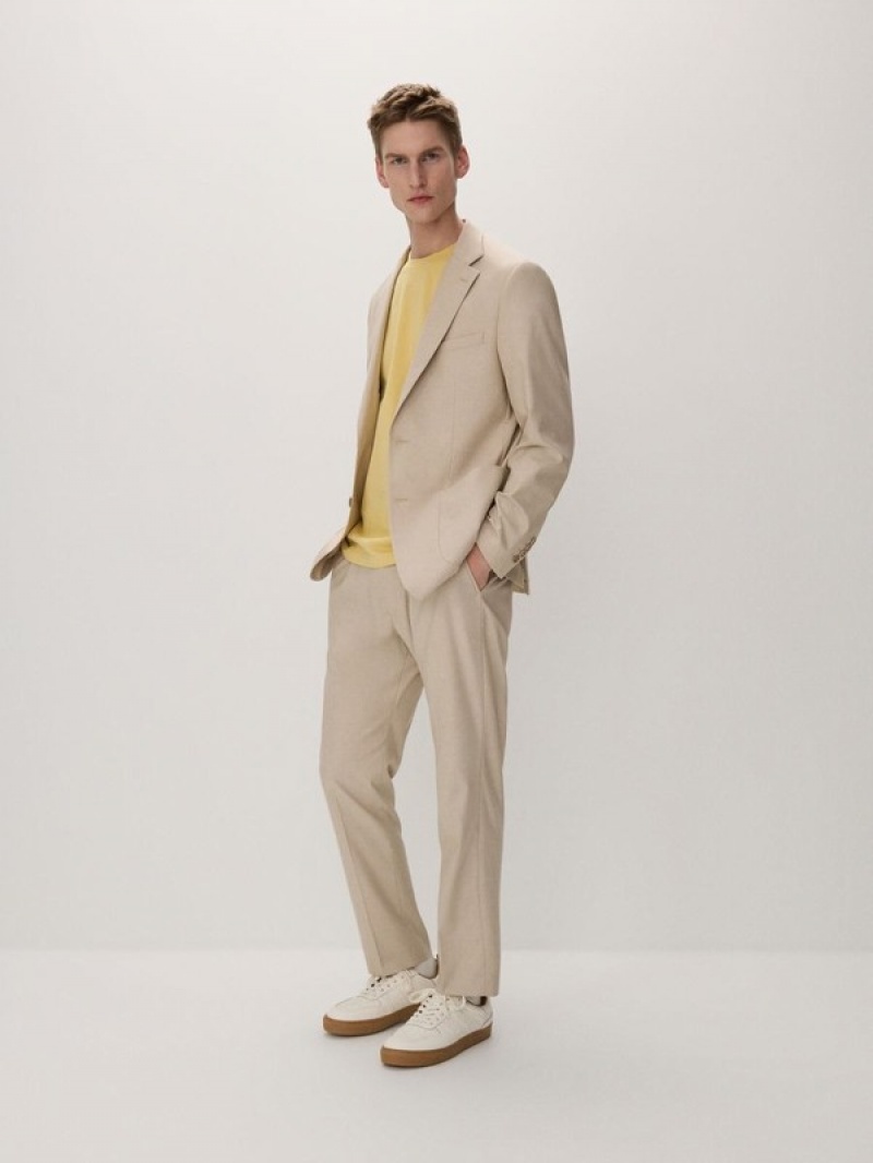 Reserved Slim Fit Pakken Heren Beige | LGRSU-5793