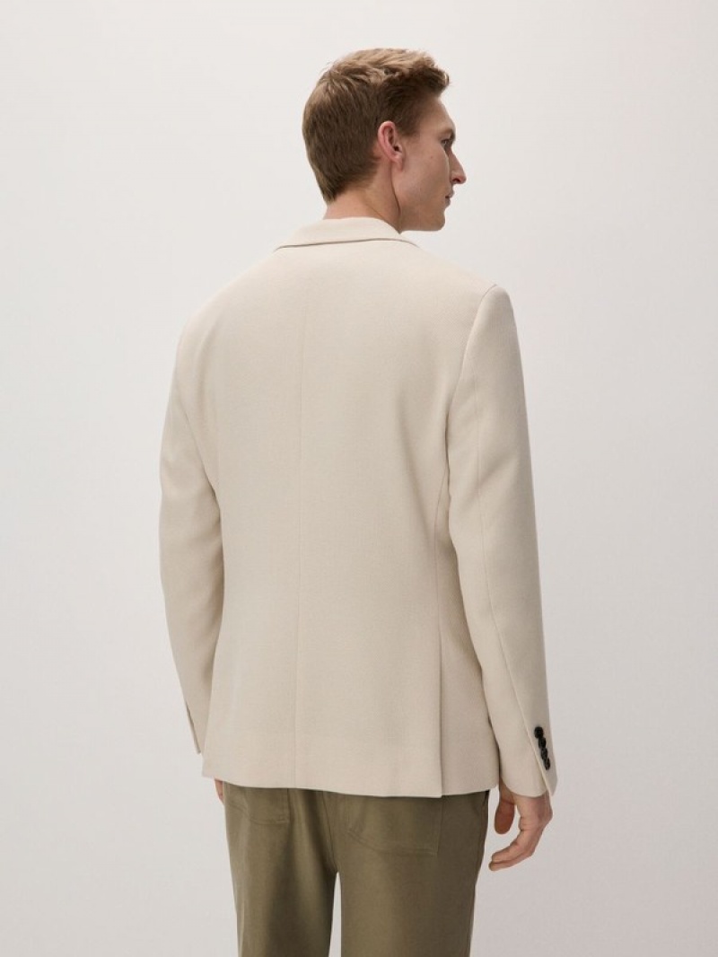 Reserved Slim Fit Pakken Heren Beige | UQWJX-9054