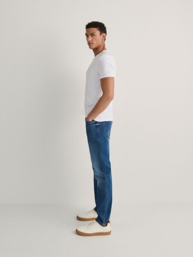 Reserved Slimwash Effect Jeans Heren Blauw | XROYZ-7203