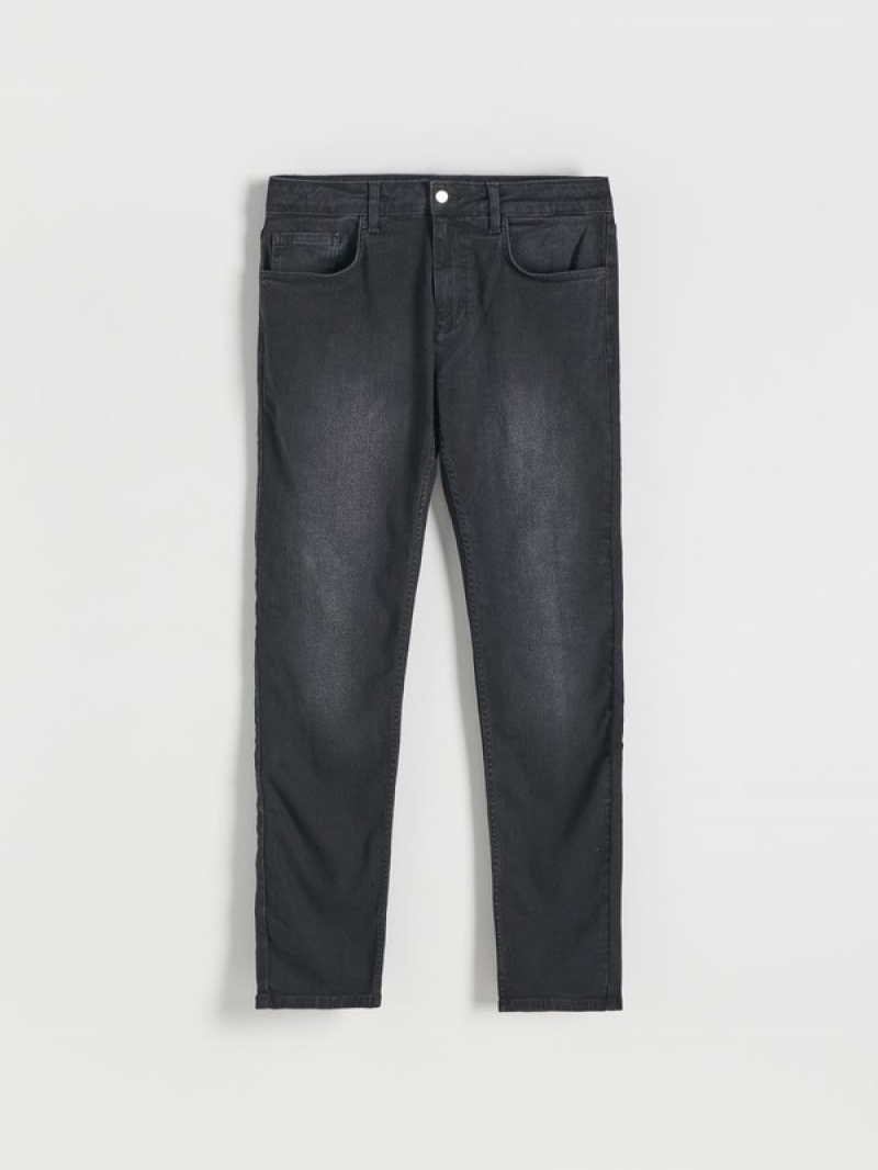 Reserved Slimwash Effect Jeans Heren Zwart | TZSXR-5421