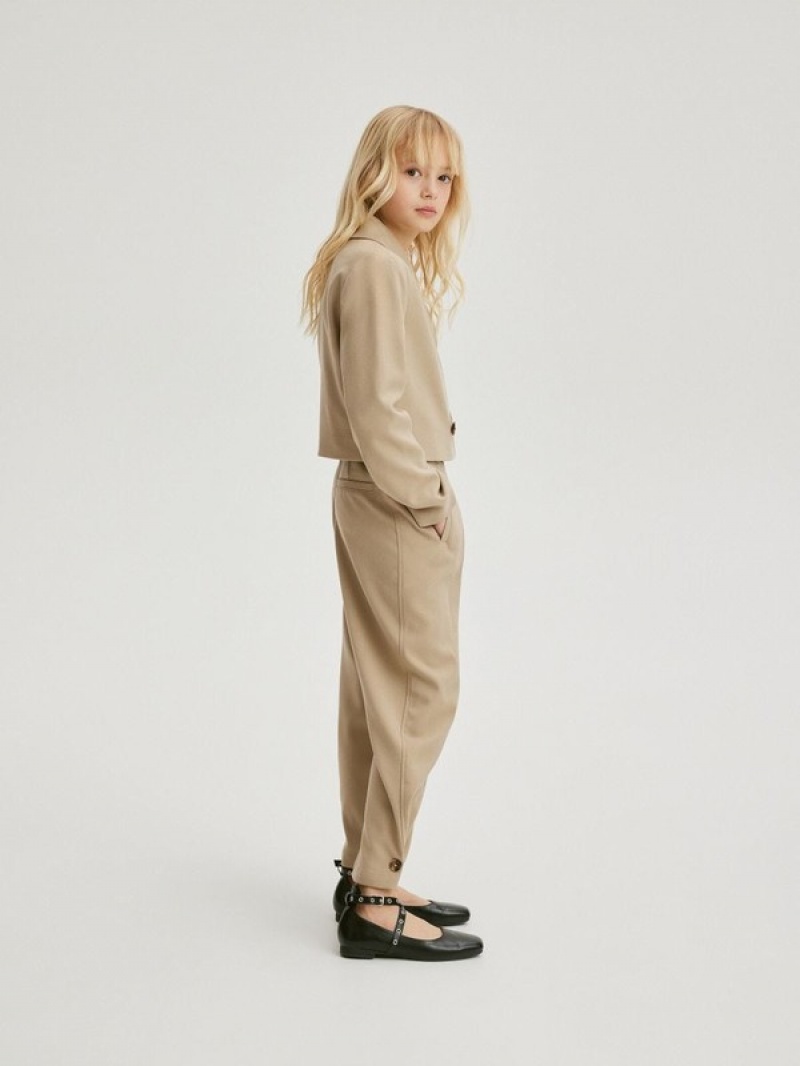 Reserved Smart Broek Meisjes Beige | GWSJI-4978