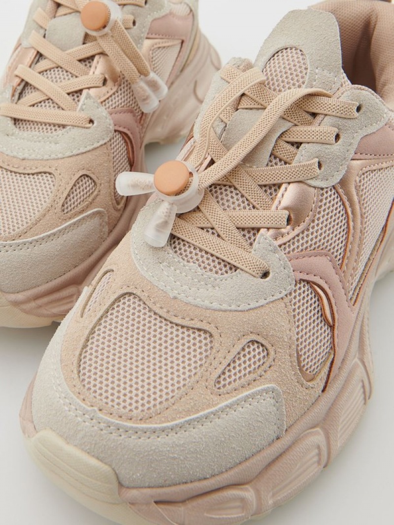 Reserved Sneakerstoggle Schoenen Meisjes Beige | VODRF-0294