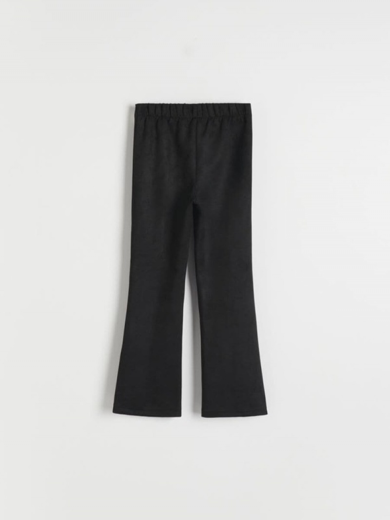 Reserved Split Hems Broek Meisjes Zwart | BHFZN-0681