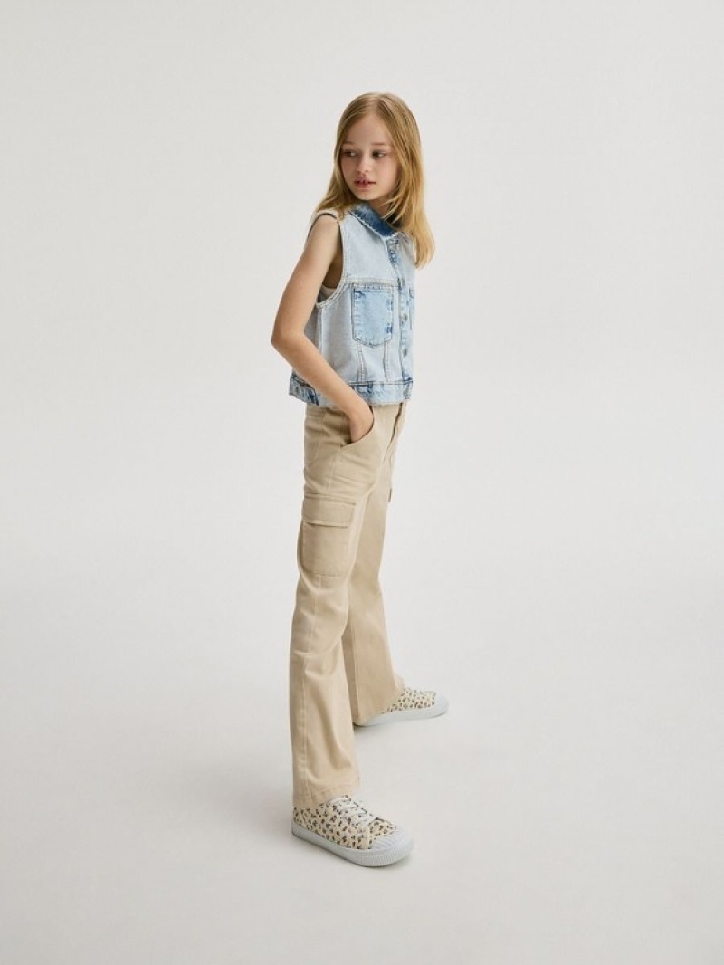 Reserved Stirrup Broek Meisjes Beige | YKMPO-3574