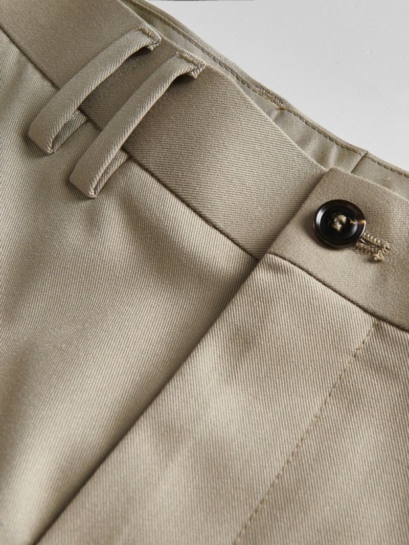 Reserved Straightpressed Crease Broek Heren Beige | GJFZW-4173