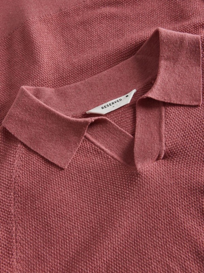 Reserved Stripe Truien Heren Roze | OYIXB-6504