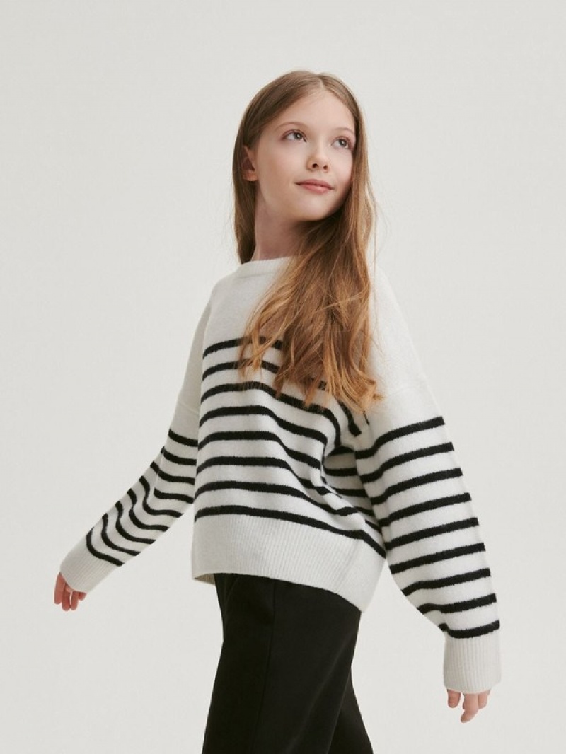 Reserved Stripe Truien Meisjes Gekleurd | USRLI-4765