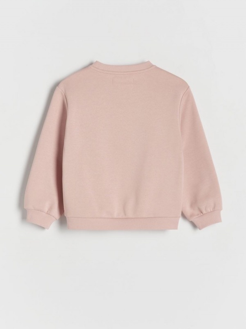 Reserved Sweatdecorative Kanten Sweatshirts Meisjes Roze | FDUHR-7801