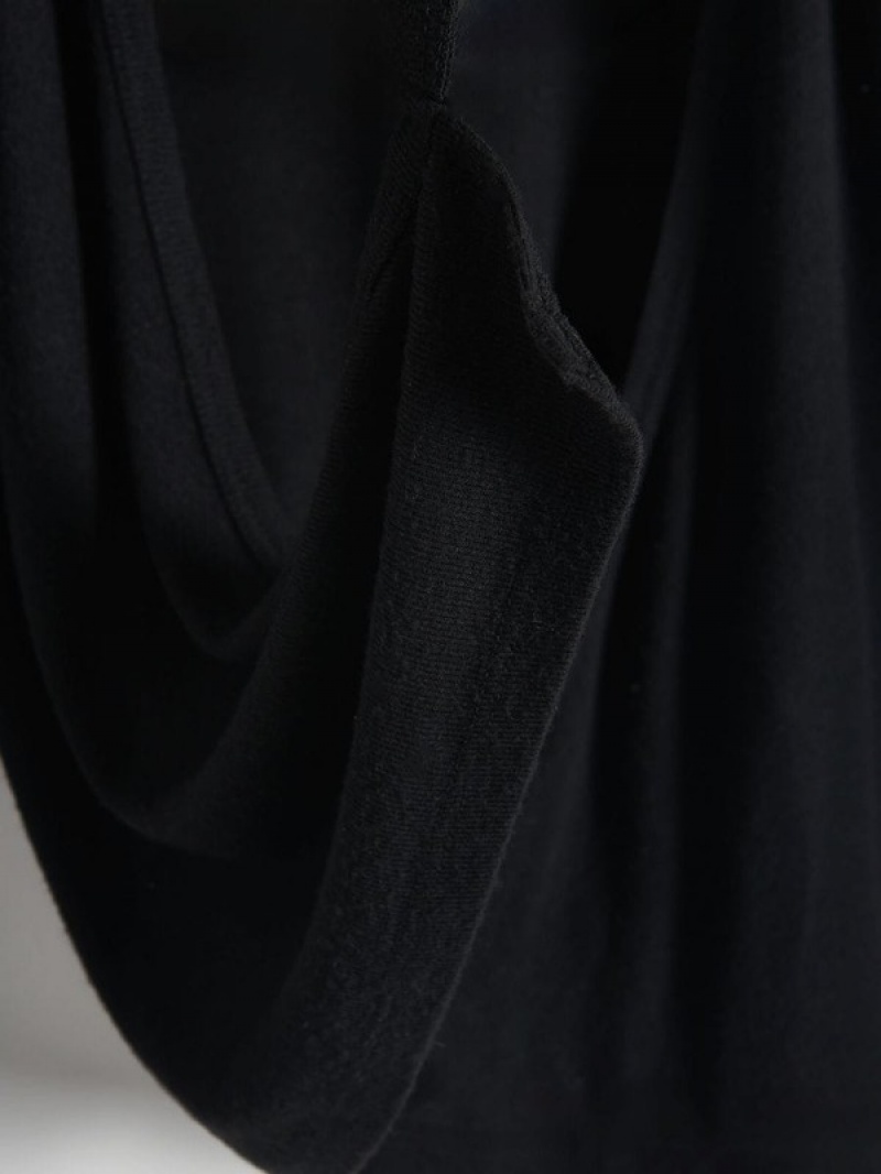 Reserved Tie Detail Overhemd Dames Zwart | RDVYA-9320