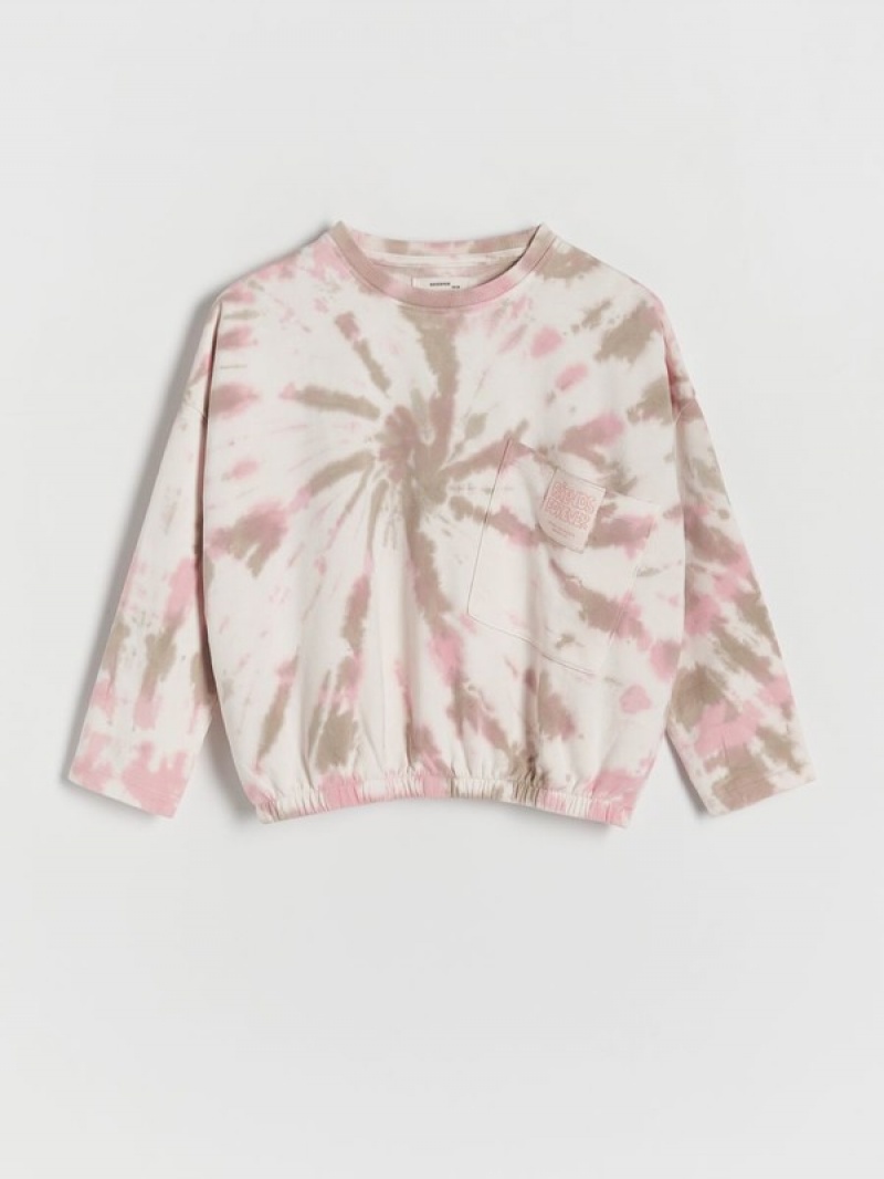 Reserved Tie Dye Effect Sweatshirts Meisjes Gekleurd | NYISE-5984