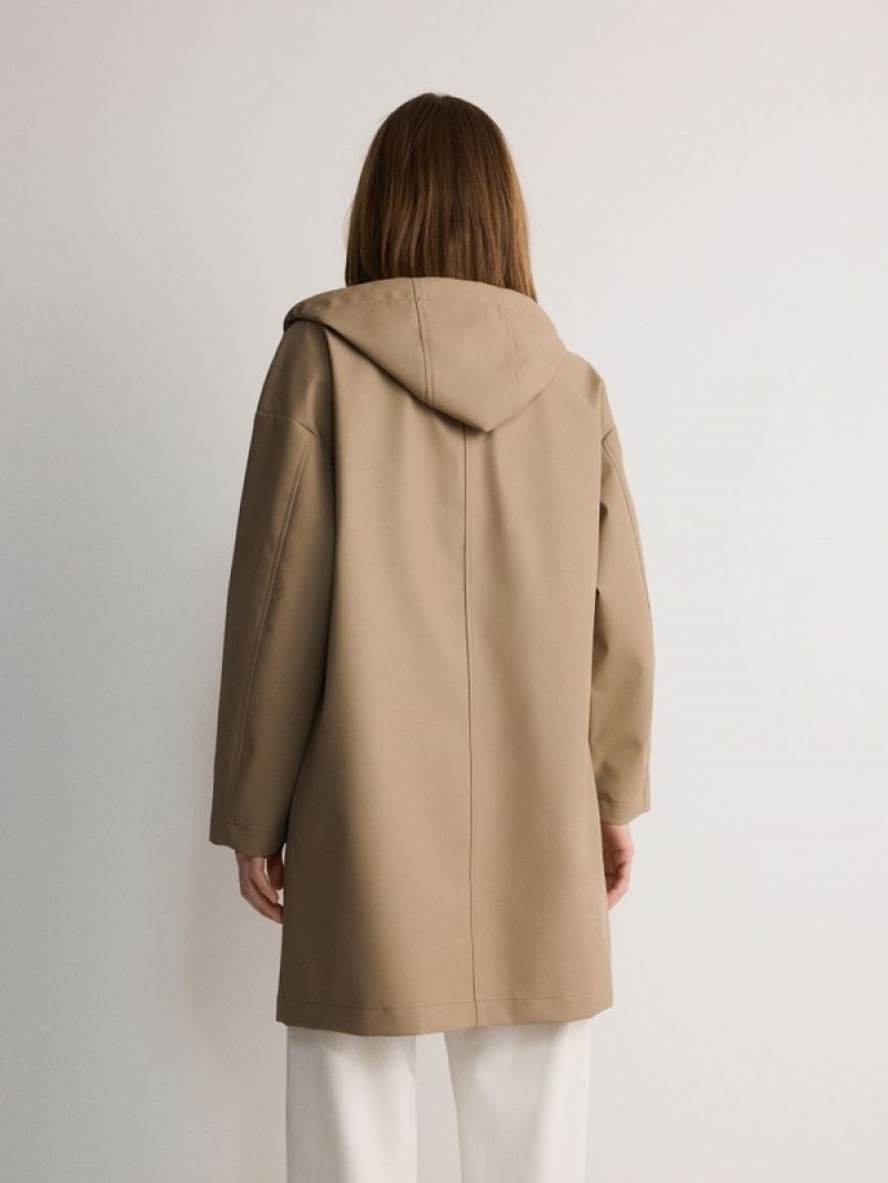 Reserved Waterdichte Parka Jassen Dames Beige | CHGSF-0379