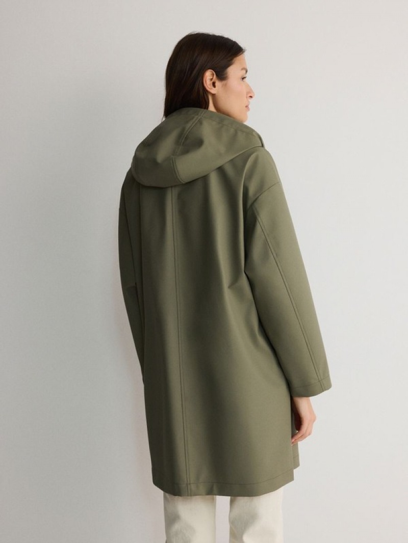 Reserved Waterdichte Parka Jassen Dames Groen | XUCWR-3152