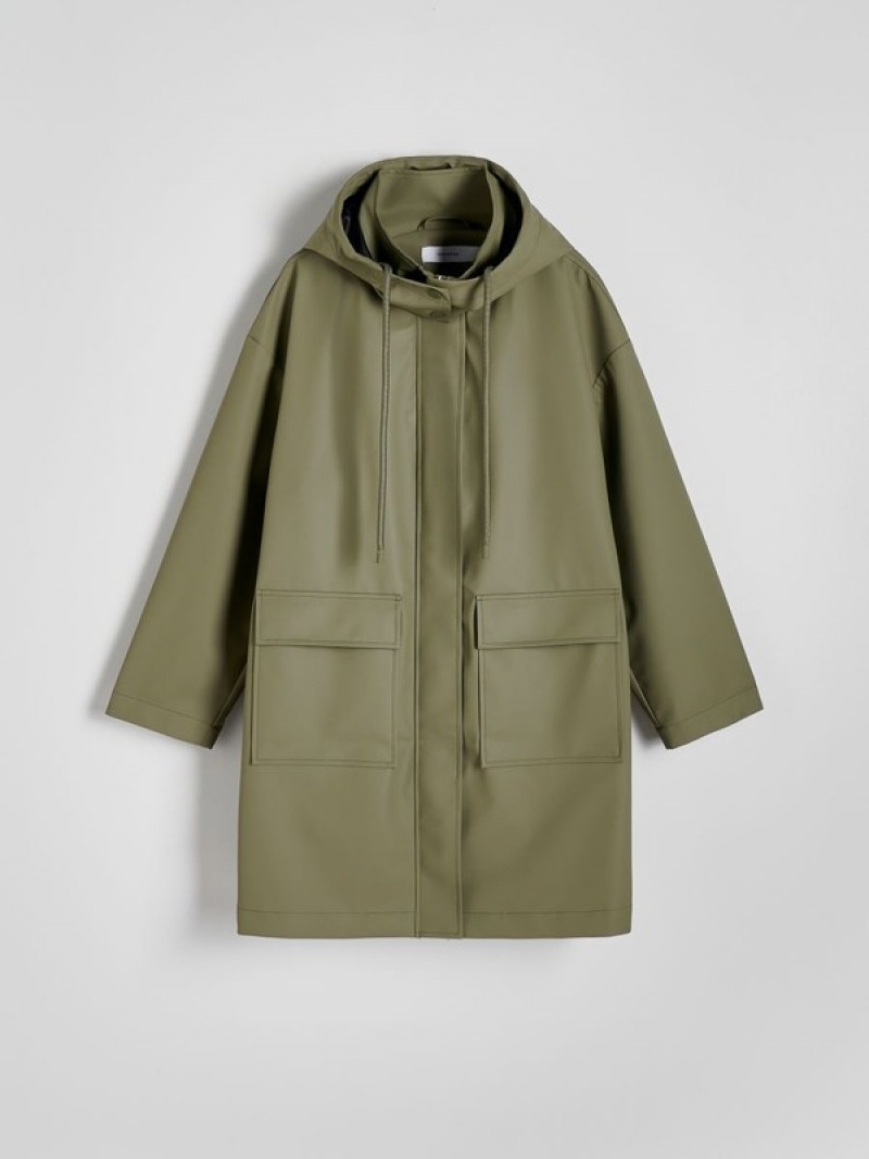 Reserved Waterdichte Parka Jassen Dames Groen | XUCWR-3152