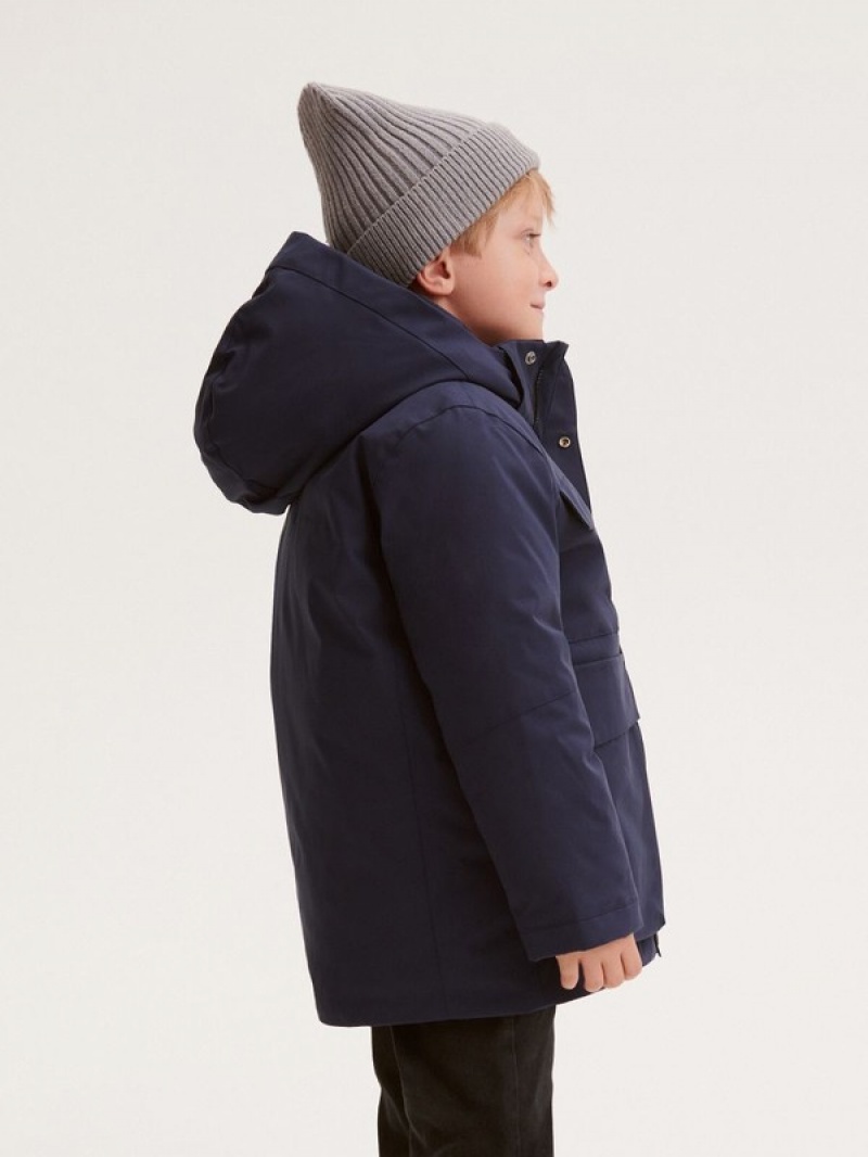 Reserved Winterhood Jassen Jongens Donkerblauw | OKECD-4327