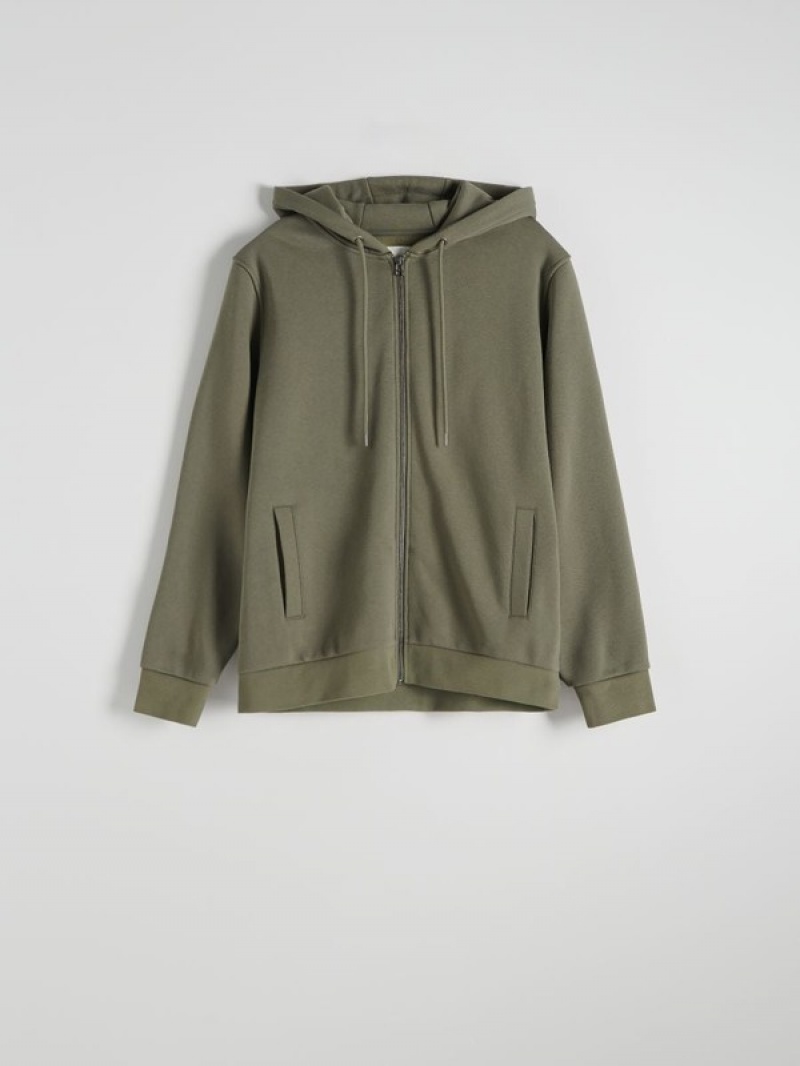 Reserved Zip Up Sweatshirts Heren Groen | ATGPK-2601