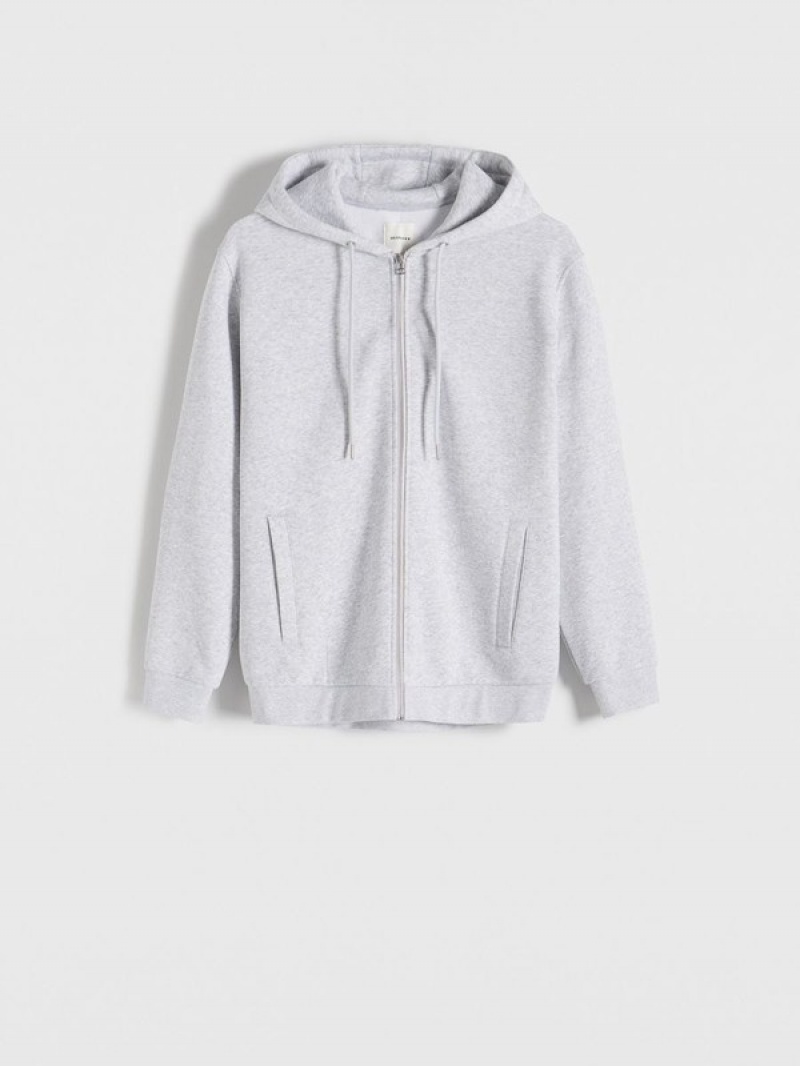 Reserved Zip Up Sweatshirts Heren Lichtgrijs | SAULX-4201